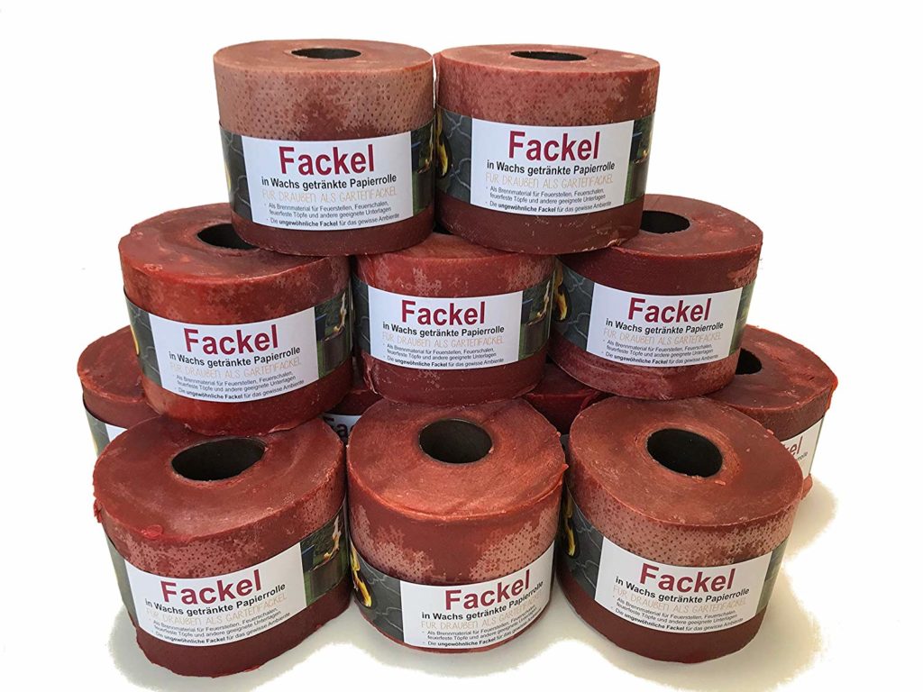 Fackel Klopapierrolle