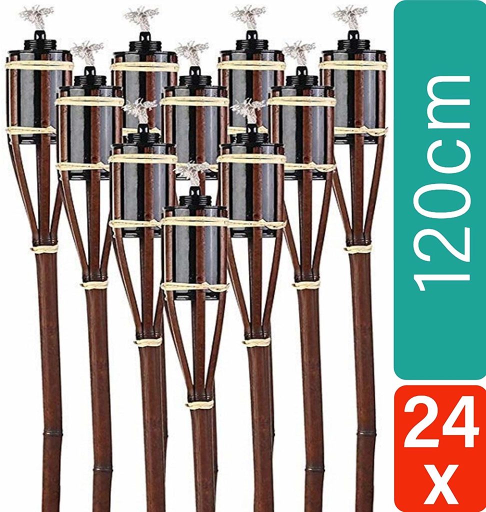 Gartenfackeln 120 cm Braun 